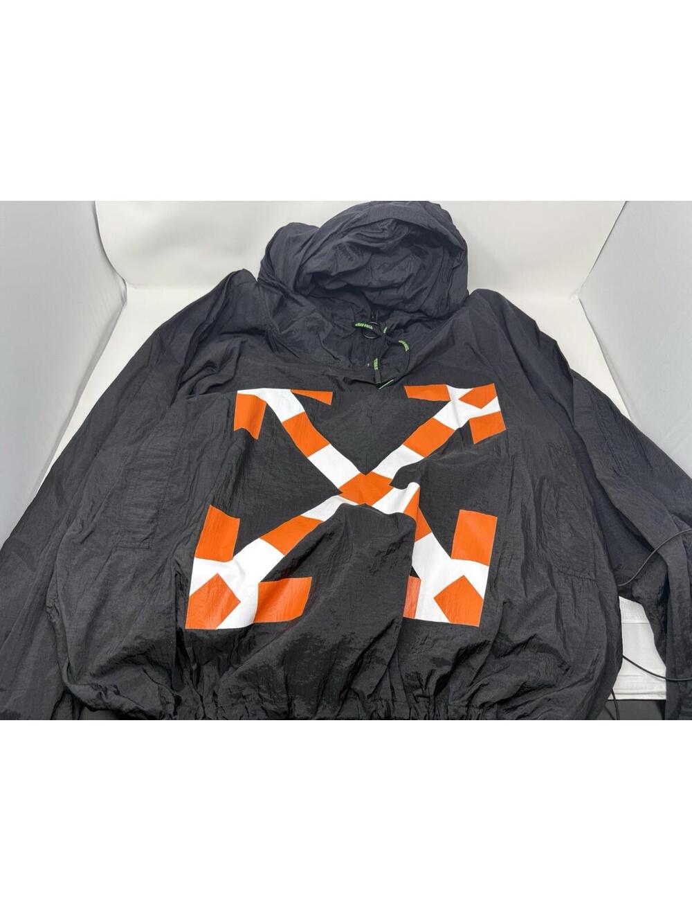 Off White Virgil Rain Jacket Mca Logo Print Size Large